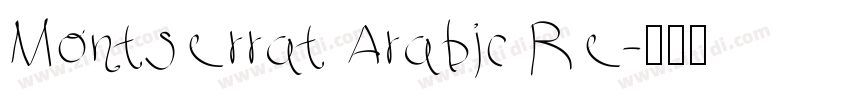 Montserrat Arabic Re字体转换